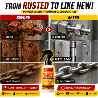 Rust Remover  Spray for Car & Bike (Pack of 2)| Multi-Purpose Rust Cleaner Spray for Metal Surfaces Instant Rust-Off & Protect Formula